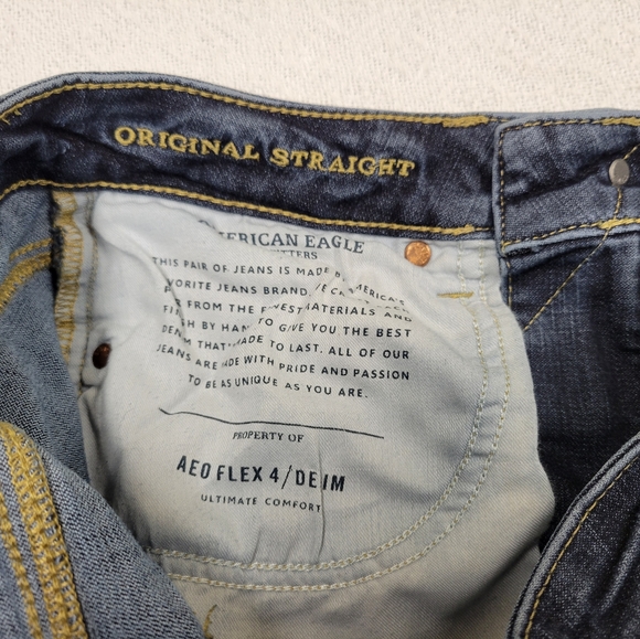 Men's American Eagle Outfitters Extreme Flex 4 Original Straight Jeans - Picture 11 of 16